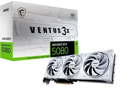 MSI Ventus 3X GeForce RTX 5080 OC White 16GB GDDR7
