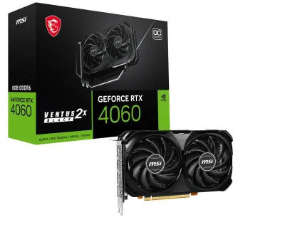 MSI Ventus GeForce RTX 4060 2X OC 8GB Black