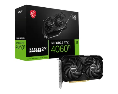 MSI Ventus GeForce RTX 4060 Ti 2X Black 16GB GDDR6 OC