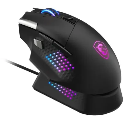 MSI Versa Pro Ratón Inalámbrico RGB 26.000 DPI con Dock Pro