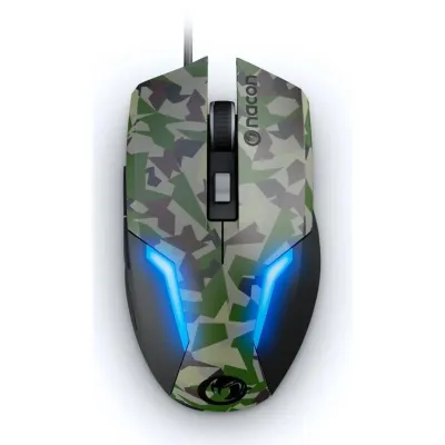 Nacon GM-105 Forest Camo Ratón Gaming Óptico 2400DPI
