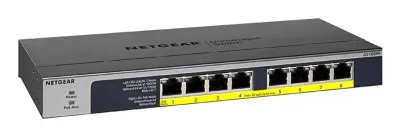 NETGEAR GS108PP Switch Gigabit Ethernet PoE Negro