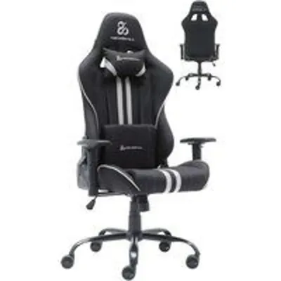 Newskill Kitsune V2 Silla Gaming Tela Transpirable Estructura Acero Negro-Gris