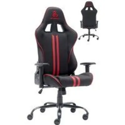 Newskill Kitsune V2 Silla Gaming Tela Transpirable Estructura Acero Negro-Roja