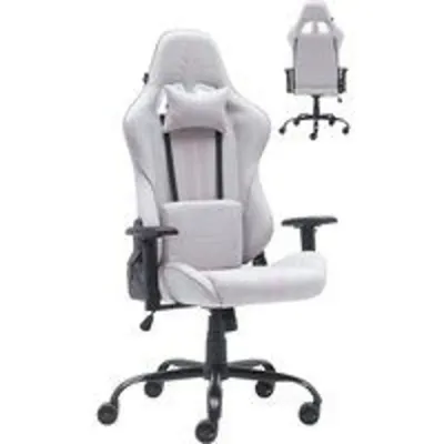 Newskill Kitsune V2 Silla Gaming Tela Transpirable Estructura Acero Blanca-Rosa