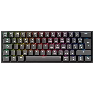 Newskill Pyros V2 Teclado Mecánico Gaming Inalámbrico 60% Hotswap Negro
