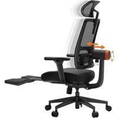 Newtral MagicH-BP Silla Ergonómica con Reposapiés Negro