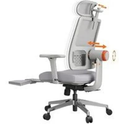 Newtral MagicH-BPro Silla Ergonómica con Reposapiés Gris