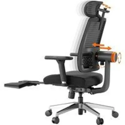 Newtral MagicH-BPro Silla Ergonómica con Reposapiés Negro