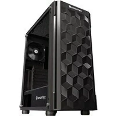 Nfortec Azir Torre ATX Frontal 3D Mallado 4 Ventiladores Cristal Templado Negra
