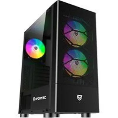Nfortec Caelum RGB Torre ATX con Frontal Mallado Cristal Templado USB 3.0 Negra
