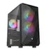 Nfortec Dys ARGB MicroATX Torre Cristal Temp 3 Vent Negra