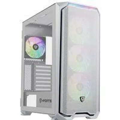 Nfortec Krater X ARGB Torre ATX Cristal Templado 4 Ventiladores Soporte E-ATX Blanca