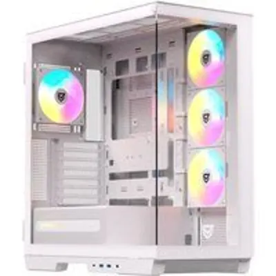 Nfortec Ursa ARGB Semi Torre E-ATX Doble Cristal Templado USB-C Blanca