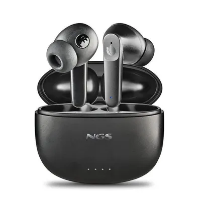 NGS Artica Hush Bluetooth Negro, Cancelación de Ruido Activa