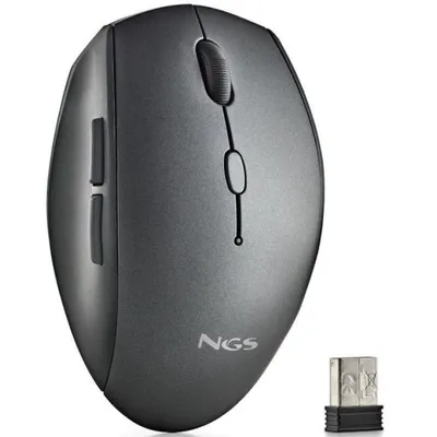 NGS Bee Black Ratón Inalámbrico 1600 DPI