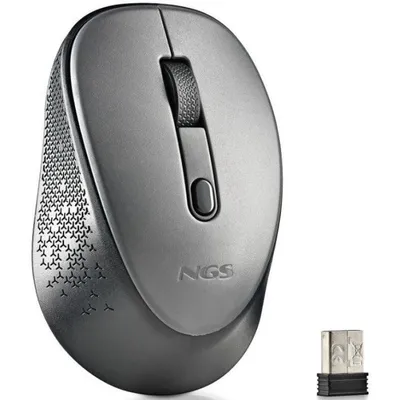 NGS Dew Ratón Optico Inalámbrico 1600 DPI Gris