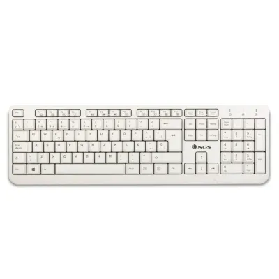 NGS Spike Teclado Multimedia USB Qwerty Español 1.4m Blanco