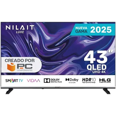 Nilait Luxe 43"UD8004SE QLED UHD 4K Smart TV VIDAA