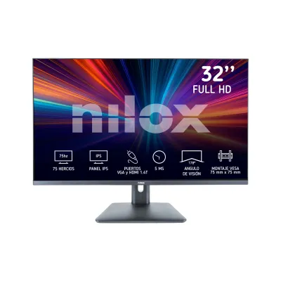 Nilox NXM32FHD11 32" IPS 5ms Full HD LED Monitor HDMI VGA