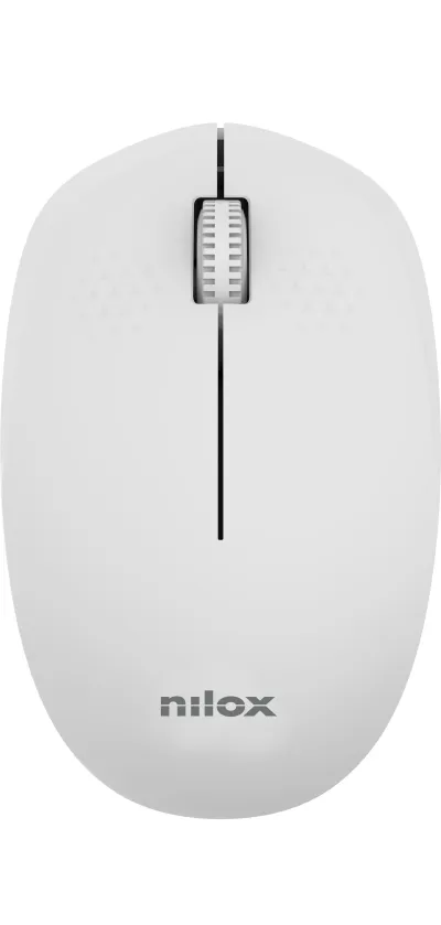 Nilox Ratón Wireless 1000 DPI 3 botones Gris