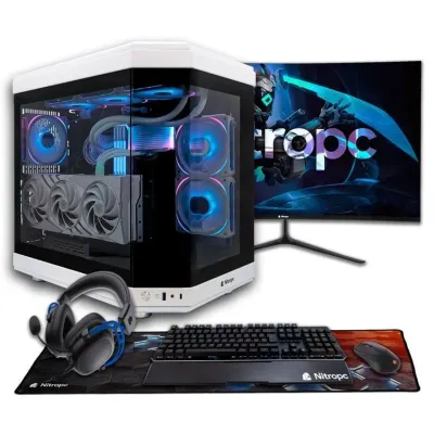 NitroPC Platinum 7800X3D/32GB/2TBSSD/RX7800XT/27" Monitor