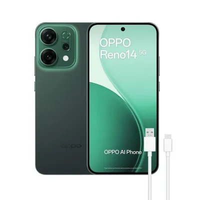 Oppo Reno14 12GB 512GB 6.59" AMOLED 120Hz 5G Dual SIM Cámara 50MP IP68 Android Verde