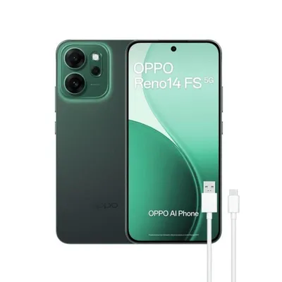 Oppo Reno14 FS 12GB 512GB 6.57" AMOLED 120Hz 5G Dual SIM Cámara 50MP IP68 Android Verde
