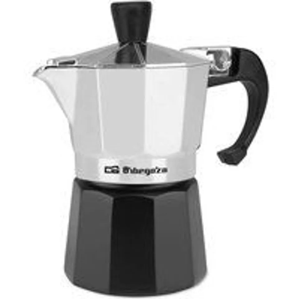 Orbegozo KFM 130 Cafetera Italiana 1 Taza Plata/Negro