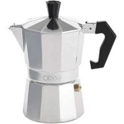 Oryx Classic Cafetera Italiana 3 Tazas Plata