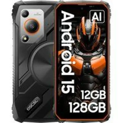 OSCAL Marine 1 Smartphone Robusto 6.56" 4GB/128GB Dual SIM 5100mAh Android 15 Naranja