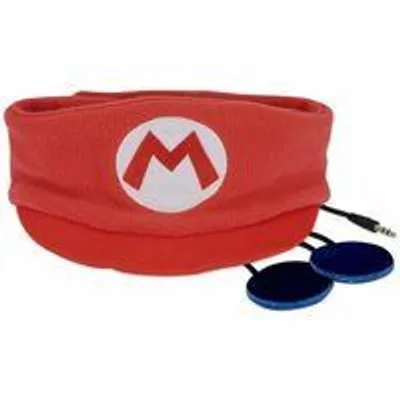 OTL Technologies Auriculares Infantiles Planos con Banda Ajustable Lavable Super Mario