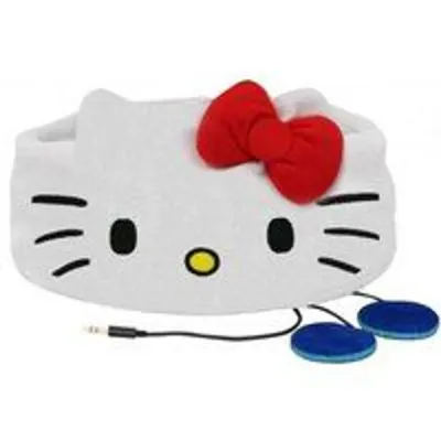 OTL Technologies Auriculares Infantiles Planos con Banda Ajustable Lavable Hello Kitty