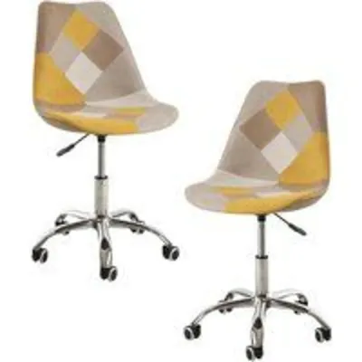 Packs Sillas - Pack 2 Sillas Neo Patchwork - Amarillo