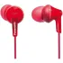 Panasonic RP-HJE125E-R Auriculares In-Ear Rojos