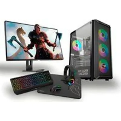 PC Racing Pack PC Gaming Amd Ryzen 5 5600G/16GB/256GB SSD + 1TB HDD + Pantalla 24" FullHD+ Teclado + Ratón + Auriculares