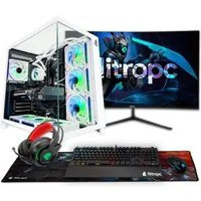 PC Sobremesa NitroPC Pack Diamond i7-12700KF 32GB 2TB NVMe RTX 5060 Monitor 27" Periféricos