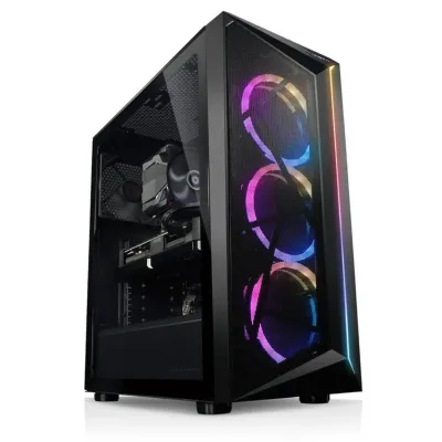 PCBYTE Fidelityfx AMD Ryzen 7 7800X3D 64GB 4TB SSD RX 7700 XT