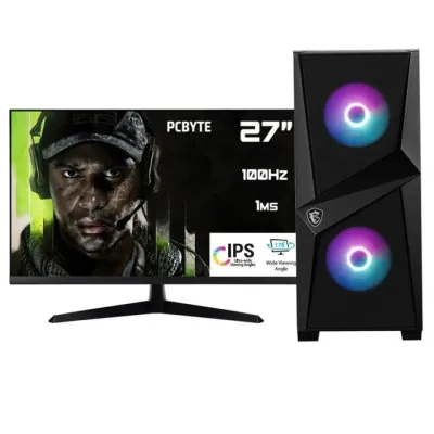PCBYTE Mission27 i7-12700F-32GB-2TB SSD-RTX4060&27"FHD100Hz
