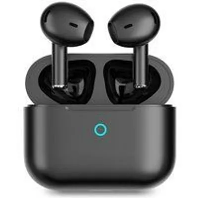 PcCom Essential Twins Auricular Bluetooth con Cancelación de Ruido Ambiental Negro