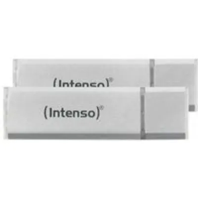 Pendrive Intenso Ultra Line 2x64GB USB 3.2 Gen 1 hasta 70MB/s Aluminium Plata