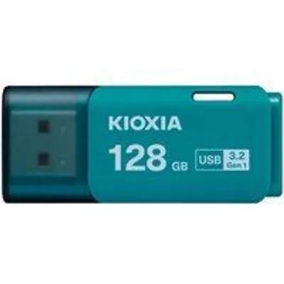 Pendrive Kioxia LU301L128GG4 128GB USB 3.2 Gen 1 Tipo A Azul con tapa