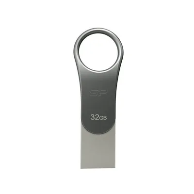 Pendrive Silicon Power Mobile C80 32GB USB Type-C y Type-A Titanio