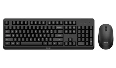 Philips 3000 SPT6307BL/16 Teclado y Ratón RF Negro QWERTY