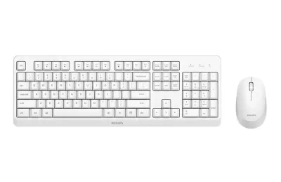 Philips 3000 SPT6307WL/16 teclado+ratón RF QWERTY EN blanco
