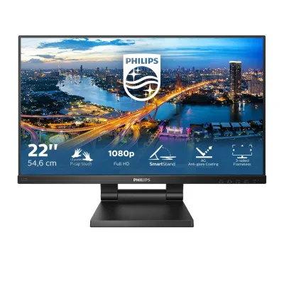Philips B Line 222B1TC/00 pantalla para PC 54,6 cm (21.5") 1920 x 1080 Pixeles Full HD LED Pantalla táctil Negro