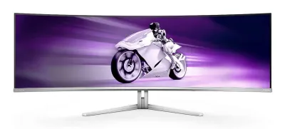 Philips Evnia 8000 49M2C8900L/00 Pantalla PC 124.2 cm (48.9") Dual QHD QD-OLED Blanco