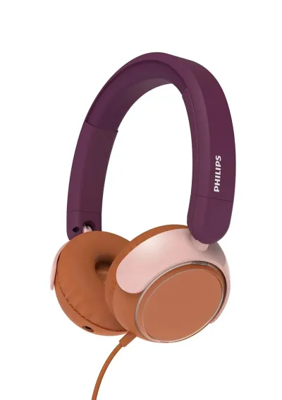 Philips TAK2000MP/00 auricular y casco Auriculares Alámbrico Diadema Llamadas/Música USB Tipo C Naranja, Púrpura, Rosa