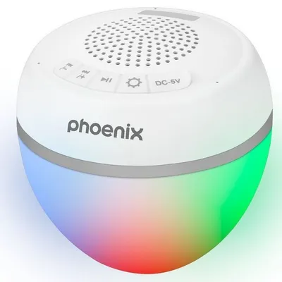 Phoenix AMBISHW Bluetooth Speaker White LED RGB Waterproof