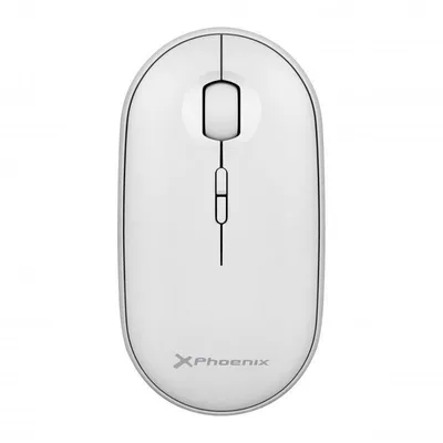 Phoenix Rebble Ratón Óptico Inalámbrico 1600 DPI Blanco